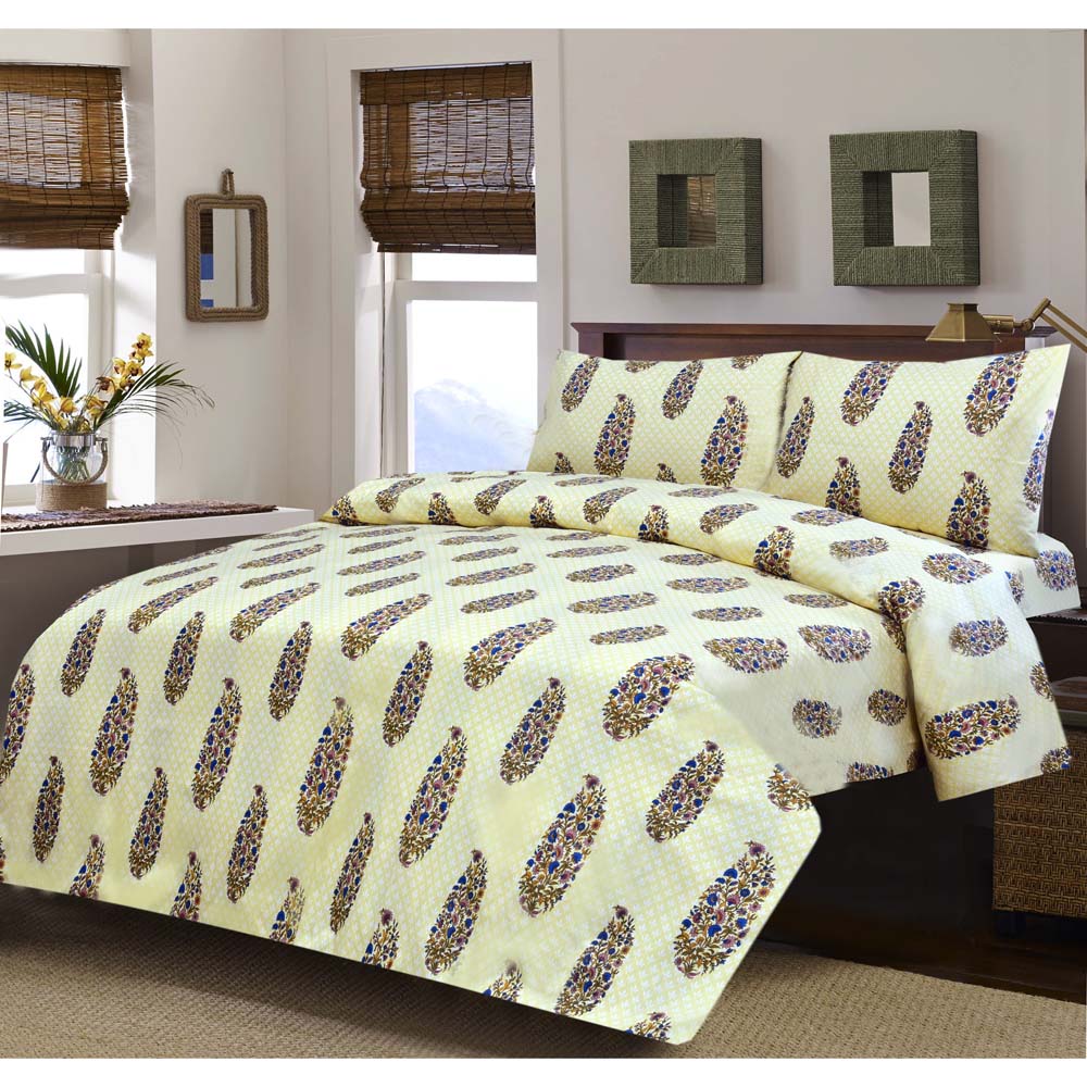 1 PC Comforter Yellow Amber - Polycotton