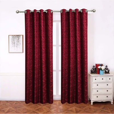 2 PCs Sateen Curtain - CN0004