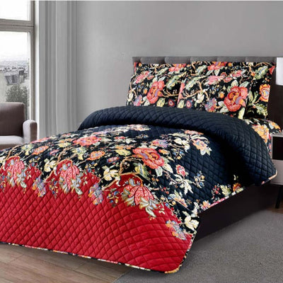 3 PCs Bed Spread Set Chints