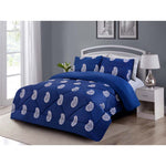 6 PCs Comforter Set Nova Queen - Cotton Sateen